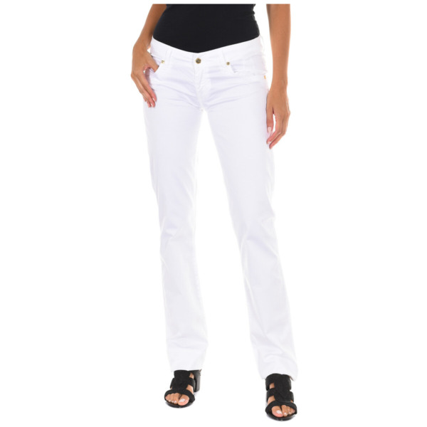 Woman Trousers in White at Spartoo GOOFASH