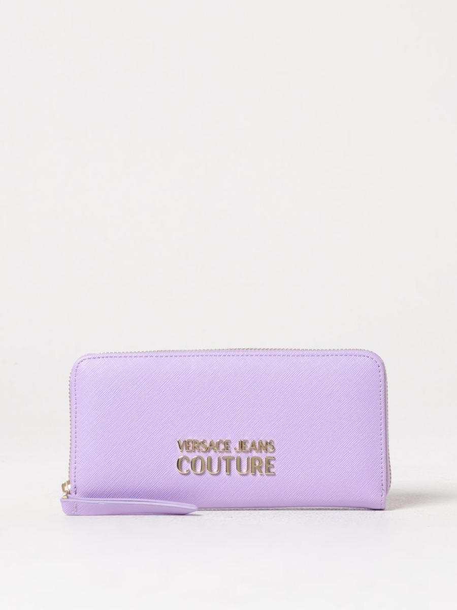 Woman Wallet Purple Giglio Versace GOOFASH