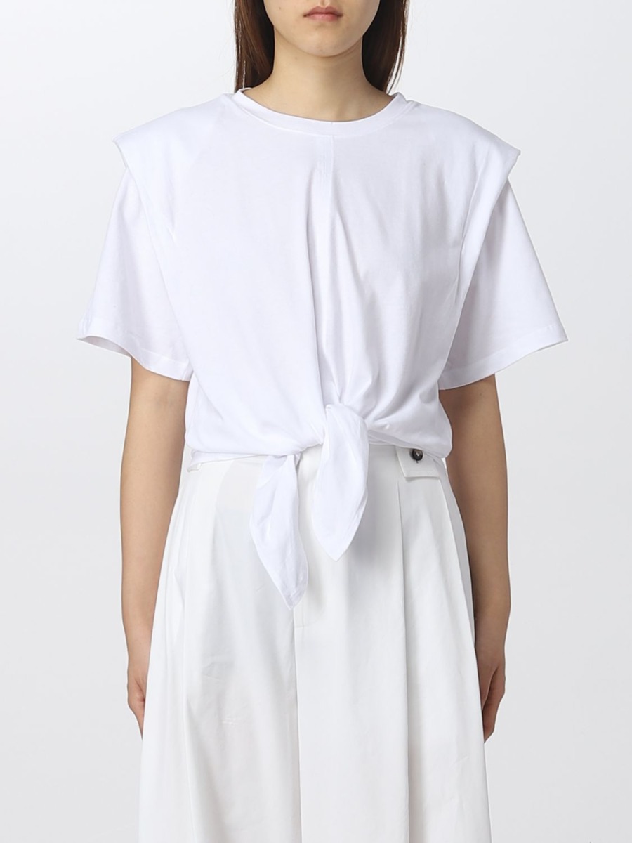 Woman White T-Shirt - Giglio - Isabel Marant GOOFASH