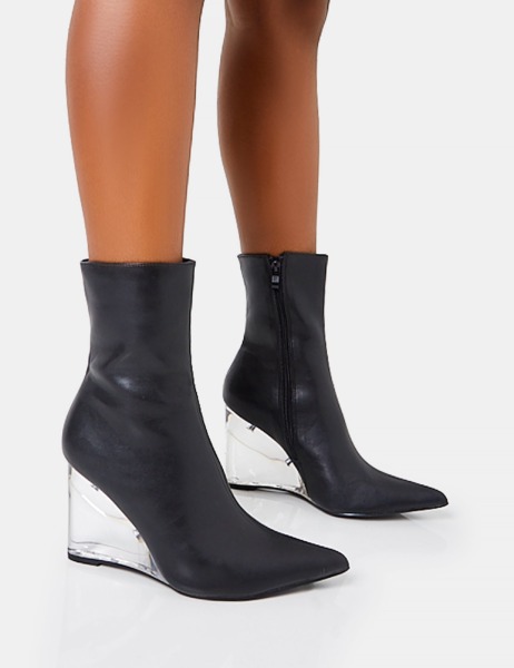 Women Ankle Boots in Black by Public Desire GOOFASH