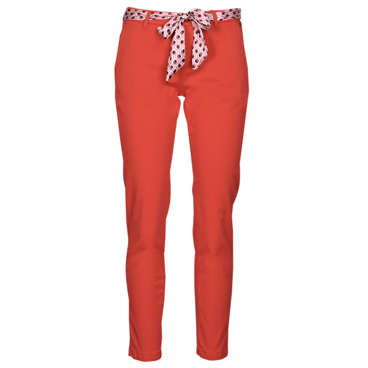 Women Chino Pants in Red - Spartoo GOOFASH