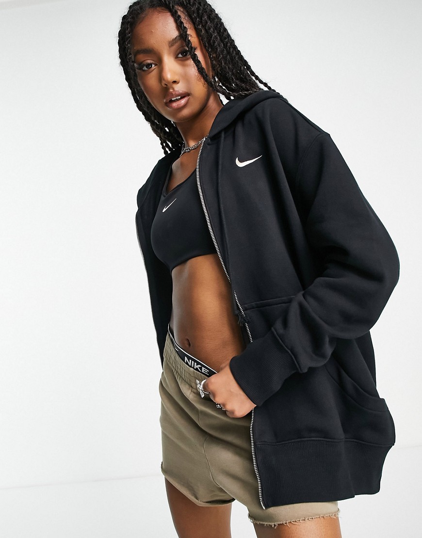 Women Hoodie in Black Asos Nike GOOFASH
