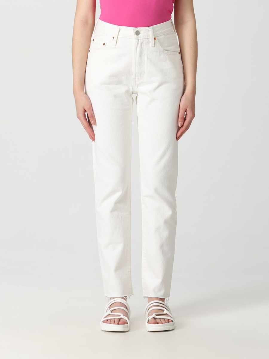 Women Jeans White from Giglio GOOFASH