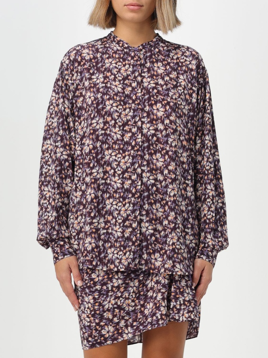 Women Purple Shirt Giglio - Isabel Marant Etoile GOOFASH