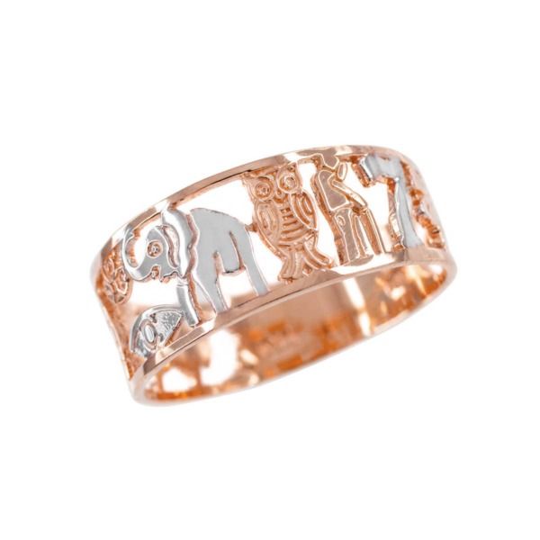 Women Ring in Rose from Gold Boutique GOOFASH