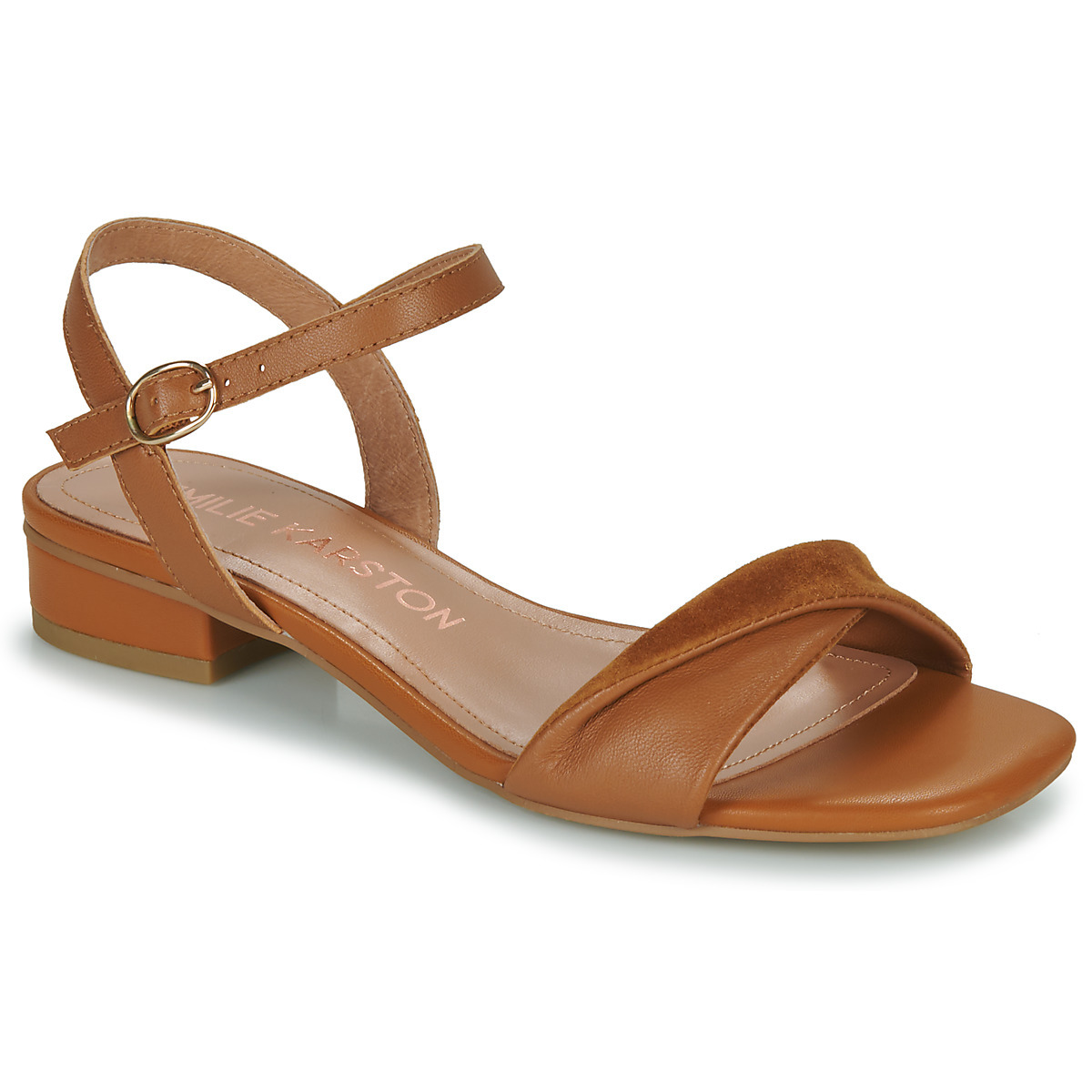 Women Sandals in Brown Karston - Spartoo GOOFASH