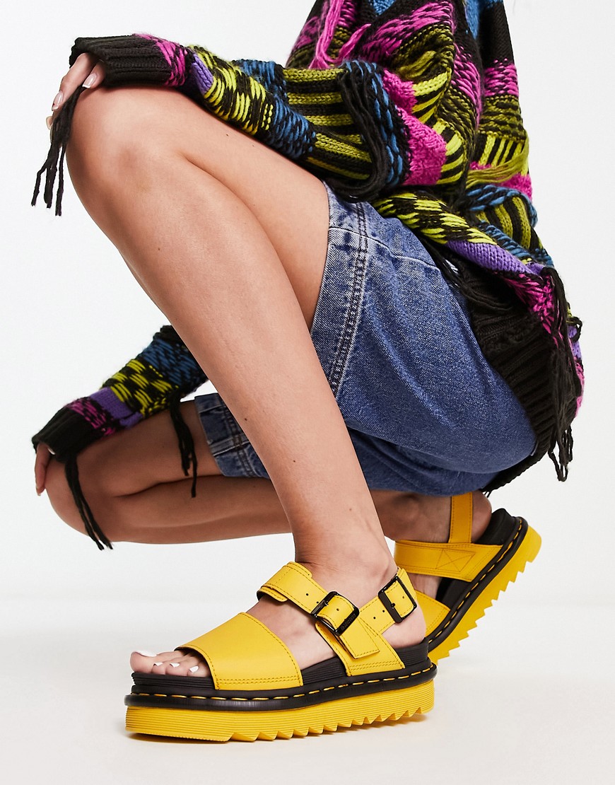 Women Sandals in Yellow Asos - Dr Martens GOOFASH