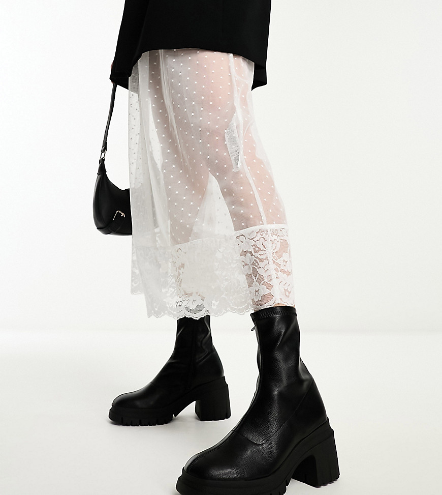 Women Sock Boots in Black Asos GOOFASH