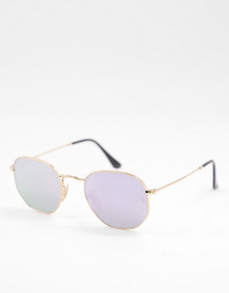Women Sunglasses in Gold Ray Ban - Asos GOOFASH