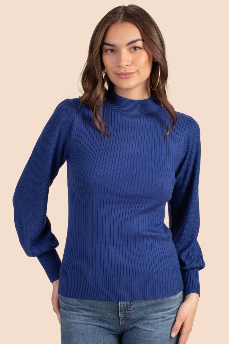 Women Sweater Blue Trina Turk GOOFASH