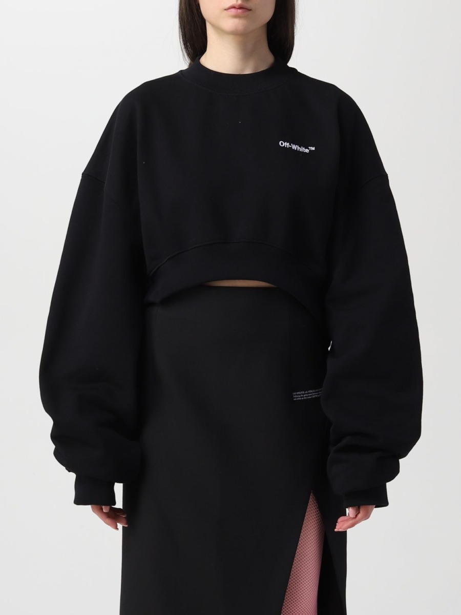 Women Sweatshirt Black - Giglio GOOFASH