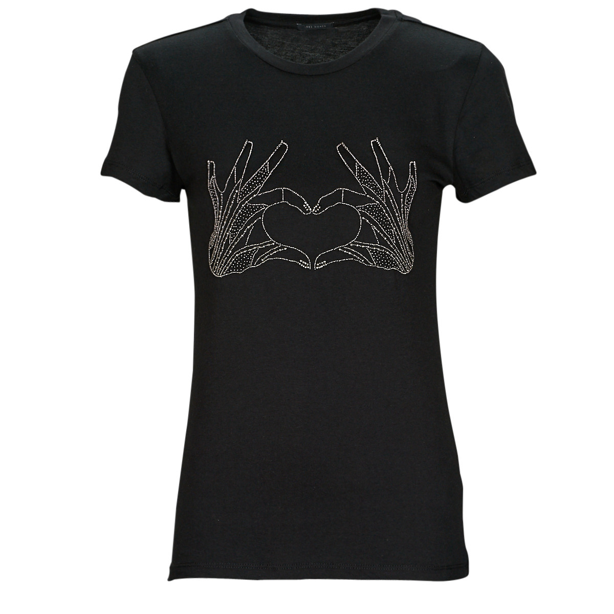 Women T-Shirt in Black Ikks Spartoo GOOFASH
