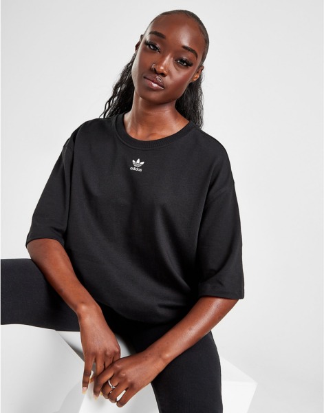 Women T-Shirt in Black JD Sports - Adidas GOOFASH