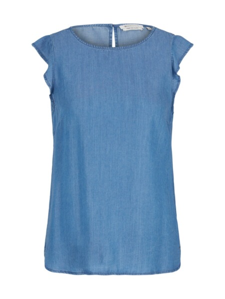 Women Top in Blue by Tom Tailor GOOFASH