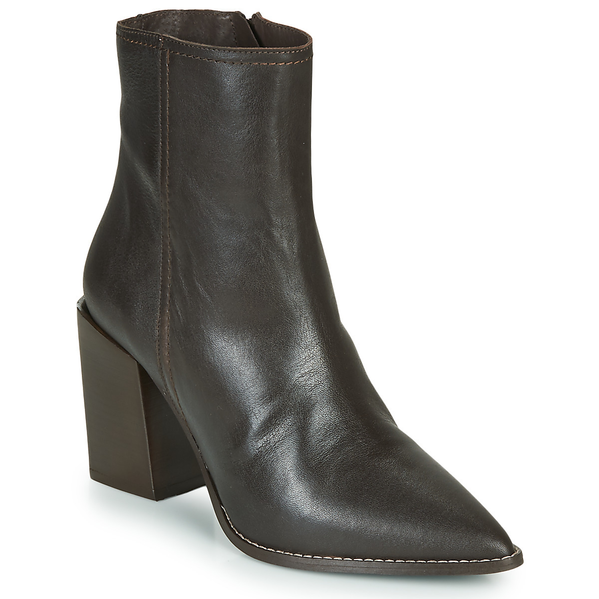 Womens Ankle Boots - Brown - Spartoo - Jonak GOOFASH