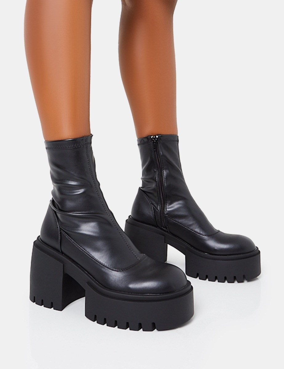 Women's Ankle Boots in Black from Public Desire GOOFASH