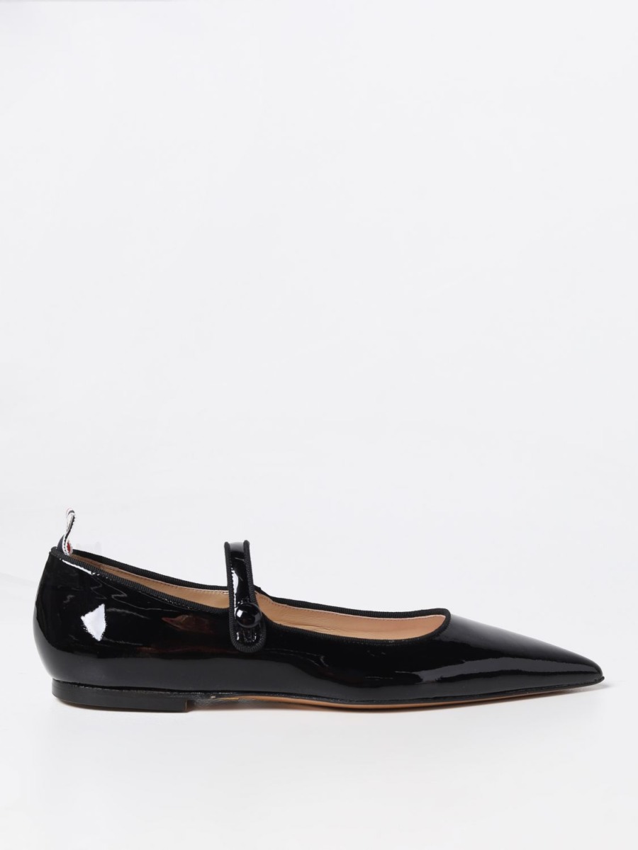 Womens Ballet Pumps in Black from Giglio GOOFASH