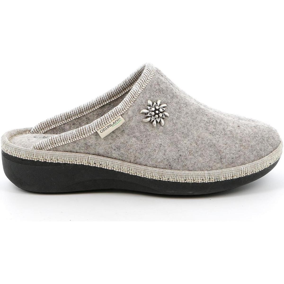 Womens Beige Slippers from Spartoo GOOFASH