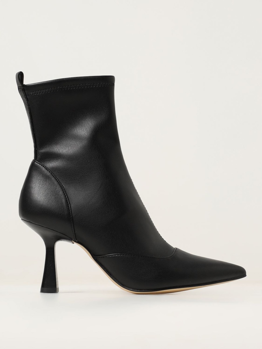Women's Black Flat Boots Michael Kors Giglio GOOFASH
