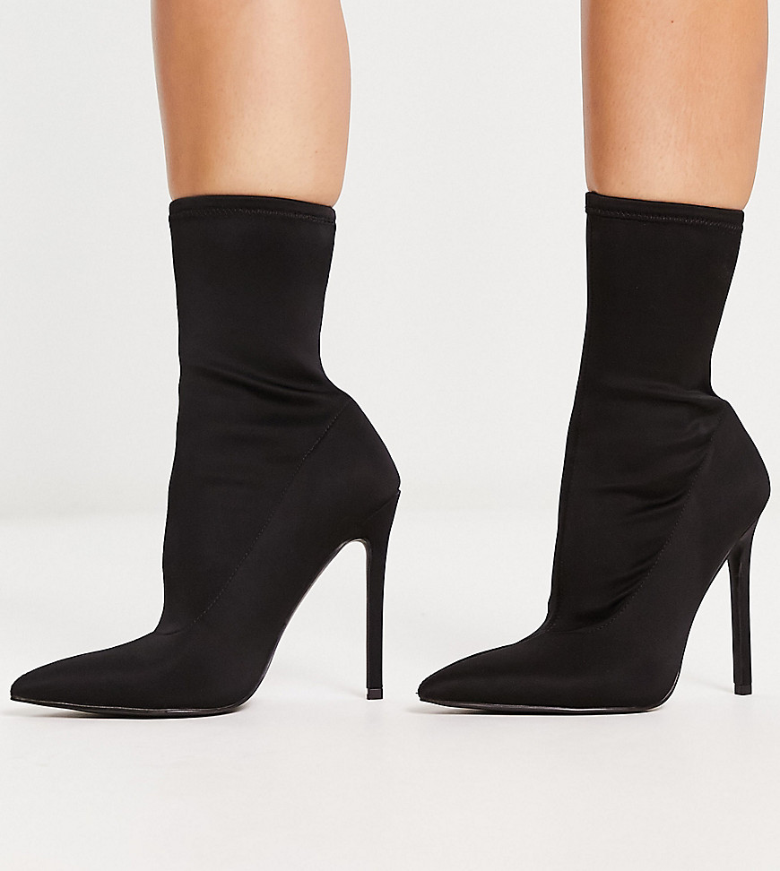 Women's Black Sock Boots - Asos GOOFASH