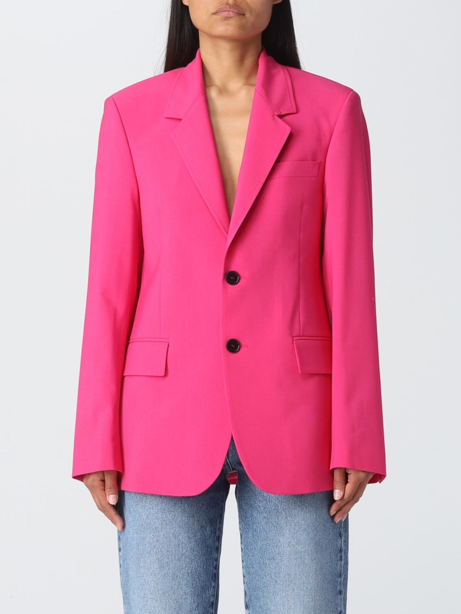 Womens Blazer in Pink Giglio Msgm GOOFASH