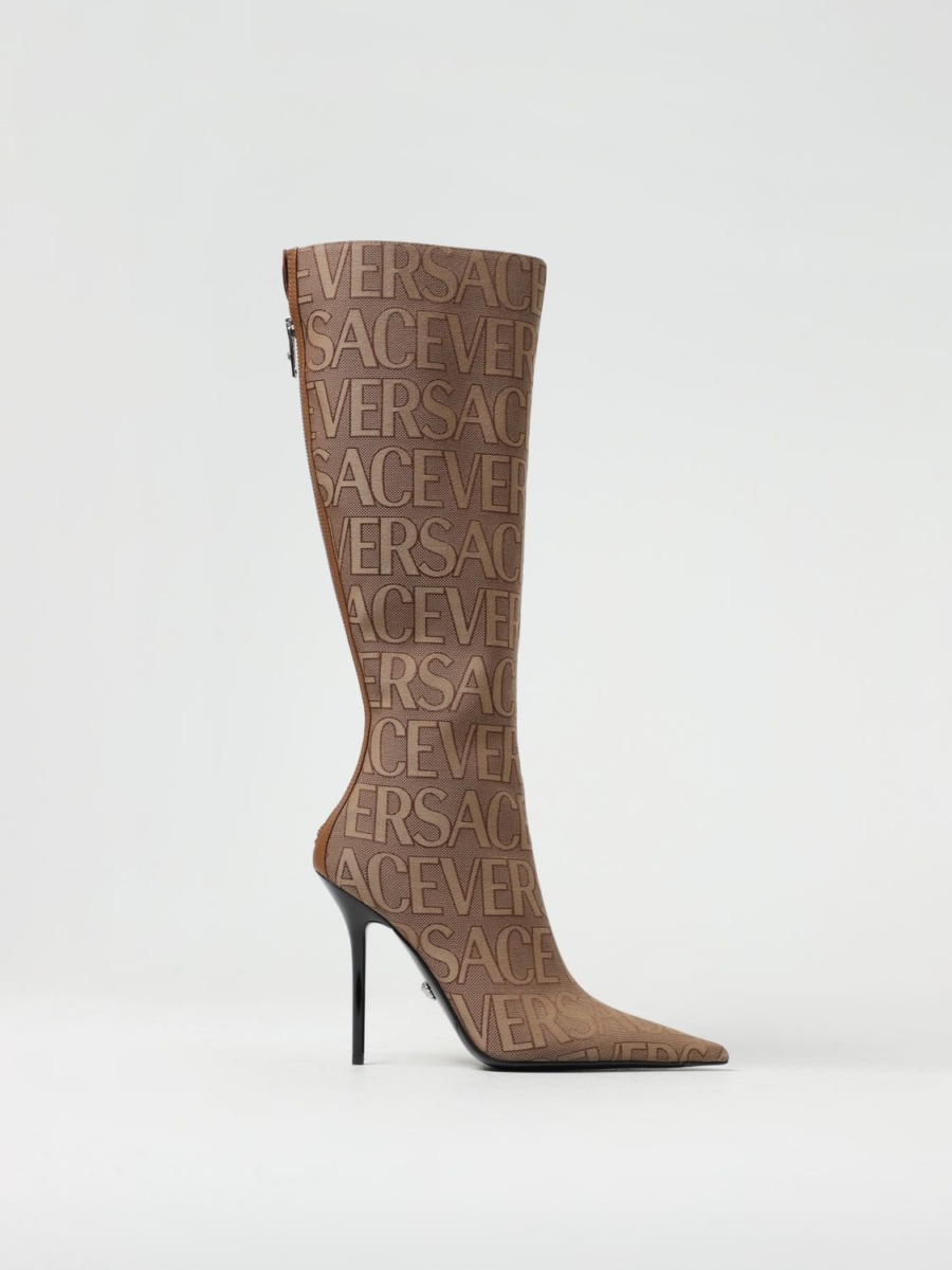 Womens Boots - Beige - Versace - Giglio GOOFASH