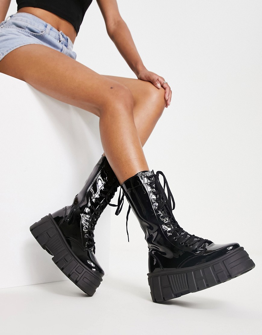 Womens Boots in Black Asos GOOFASH