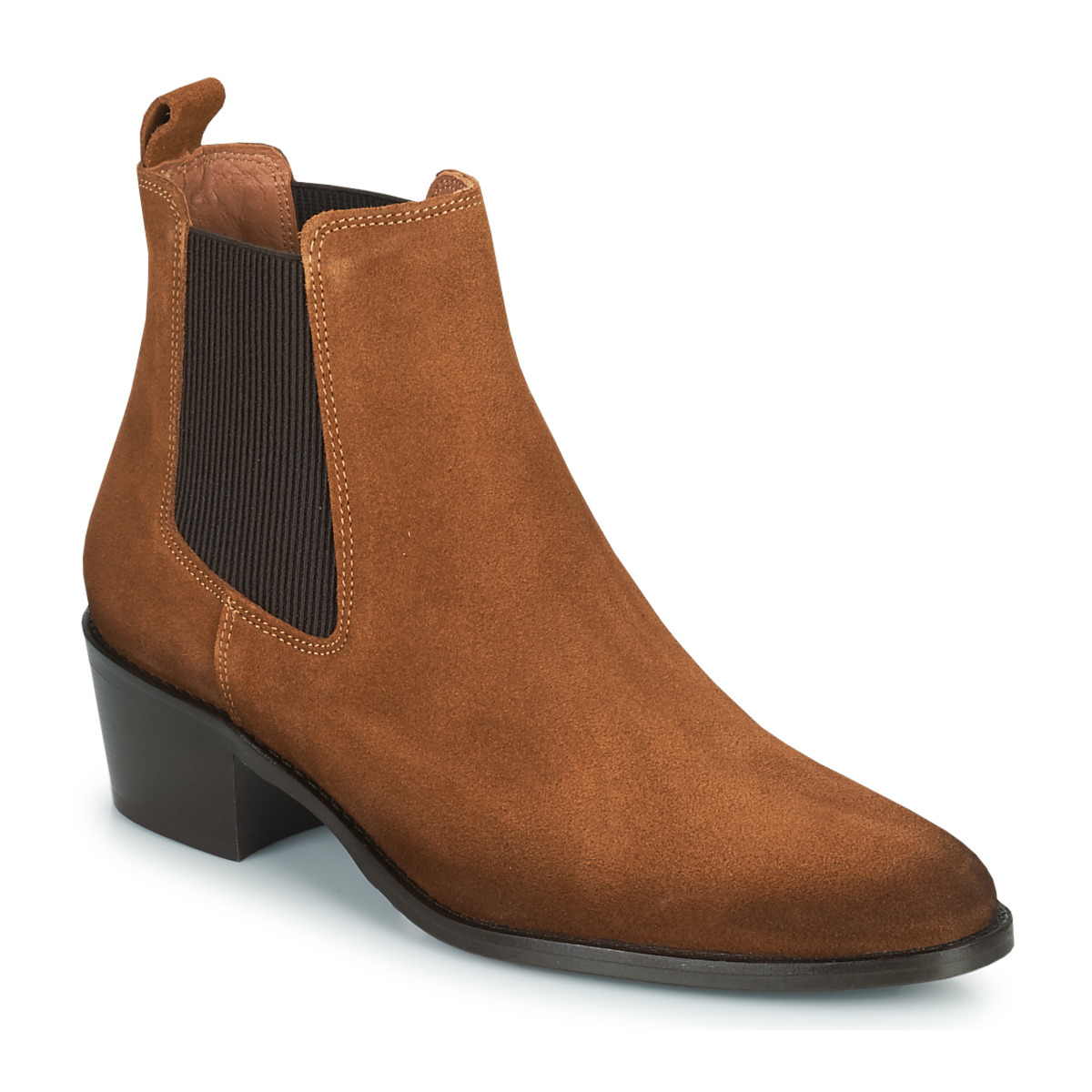 Womens Brown Ankle Boots Spartoo GOOFASH