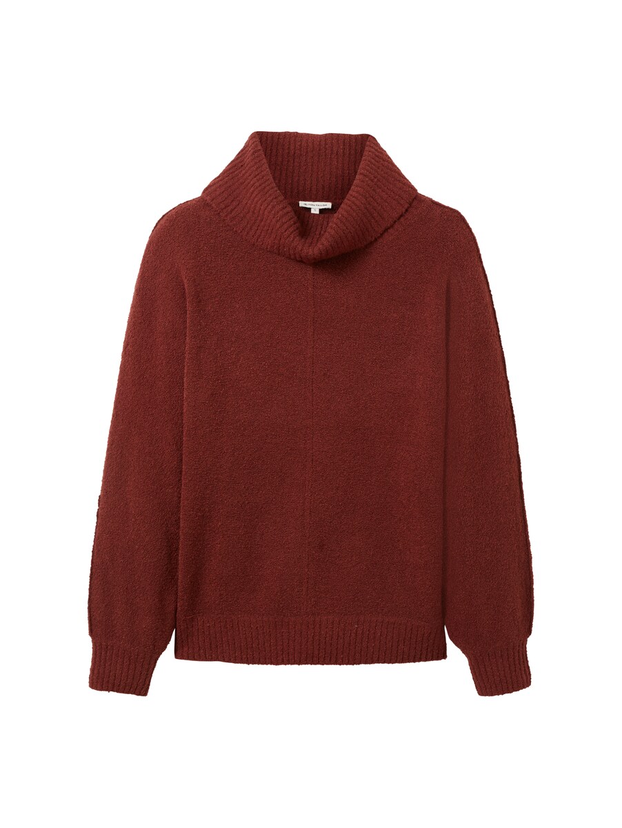 Women's Brown Knitted Sweater - Tom Tailor GOOFASH