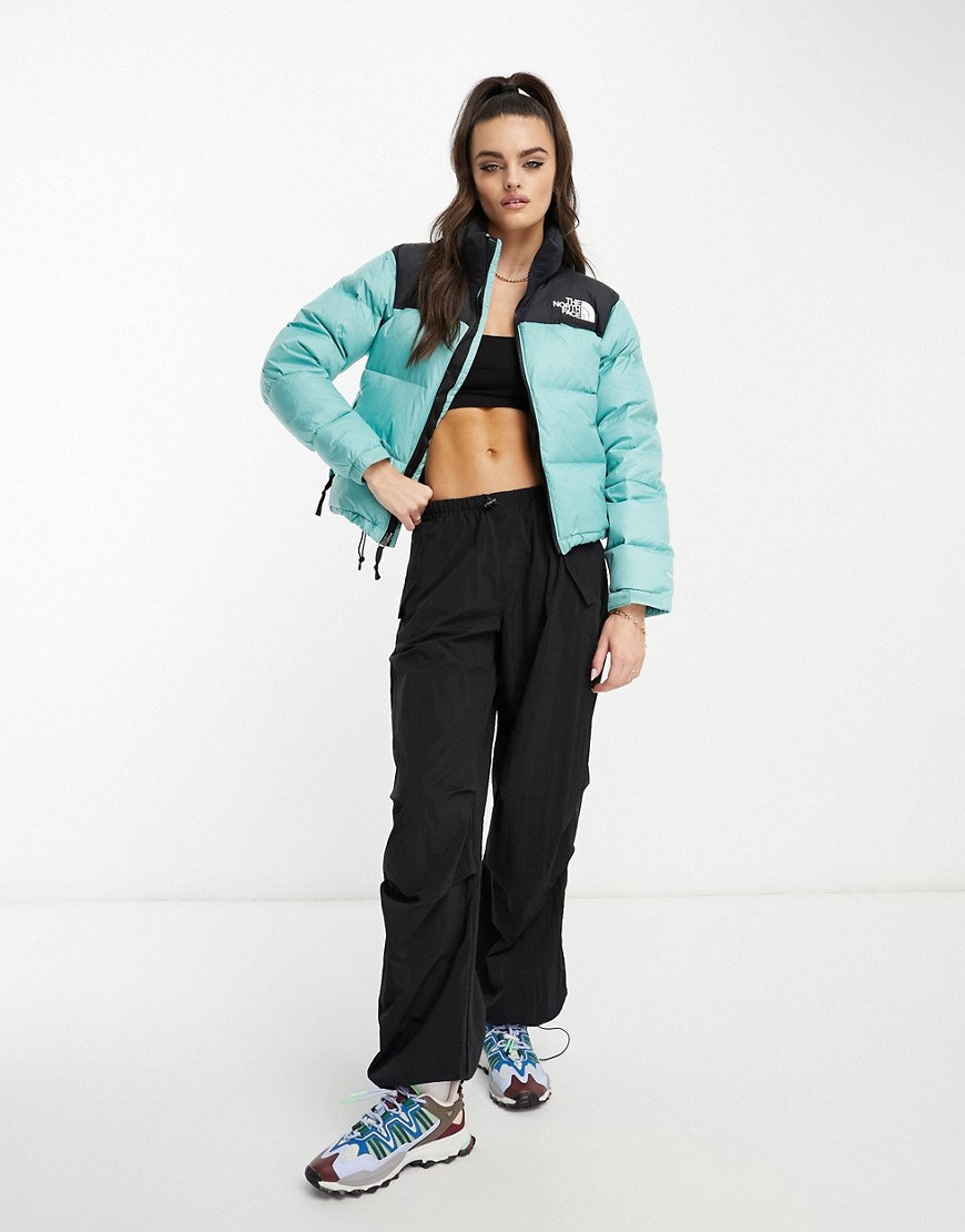 Women's Down Jacket Green Asos - The North Face GOOFASH