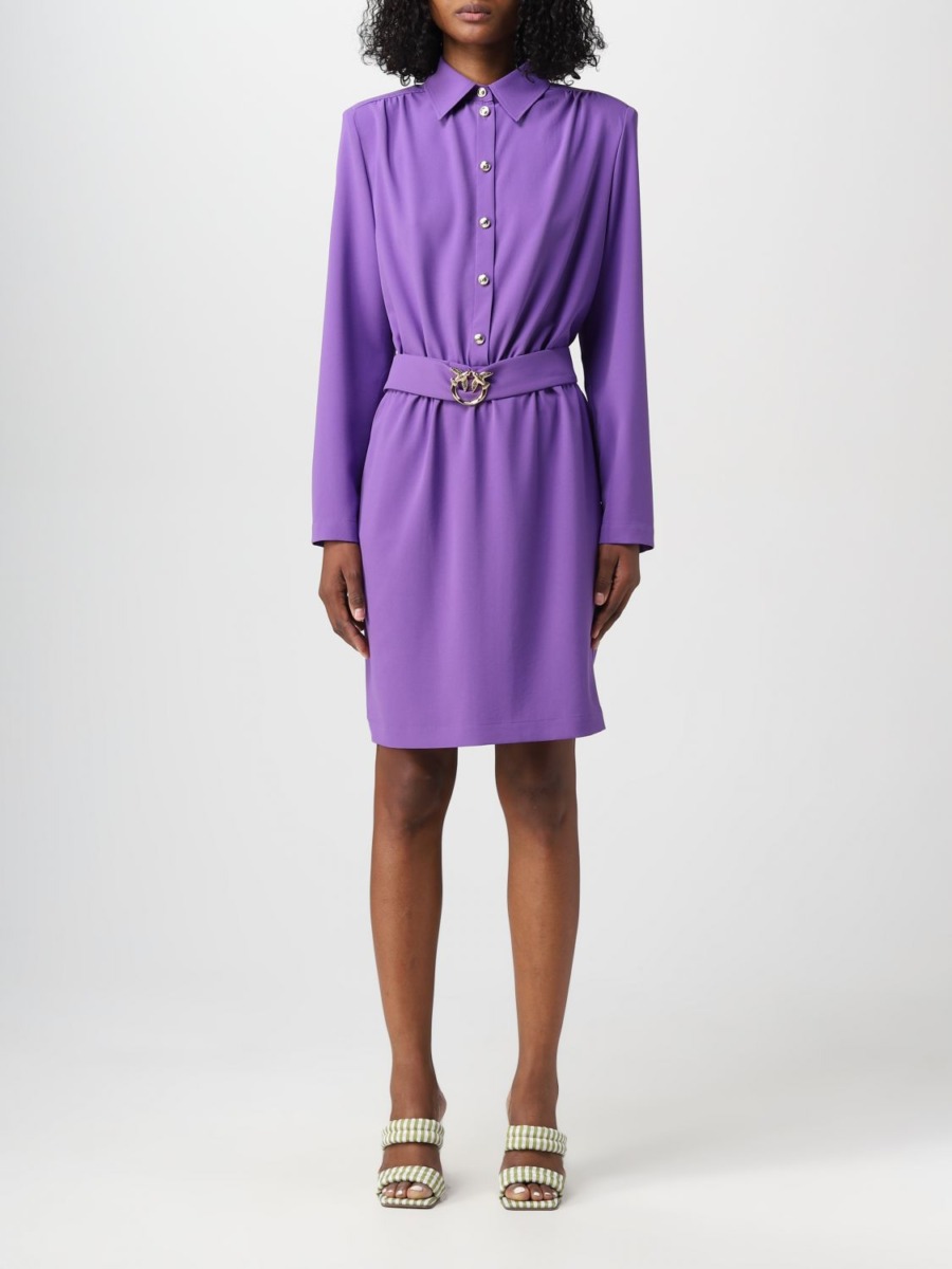 Women's Dress - Purple - Pinko - Giglio GOOFASH