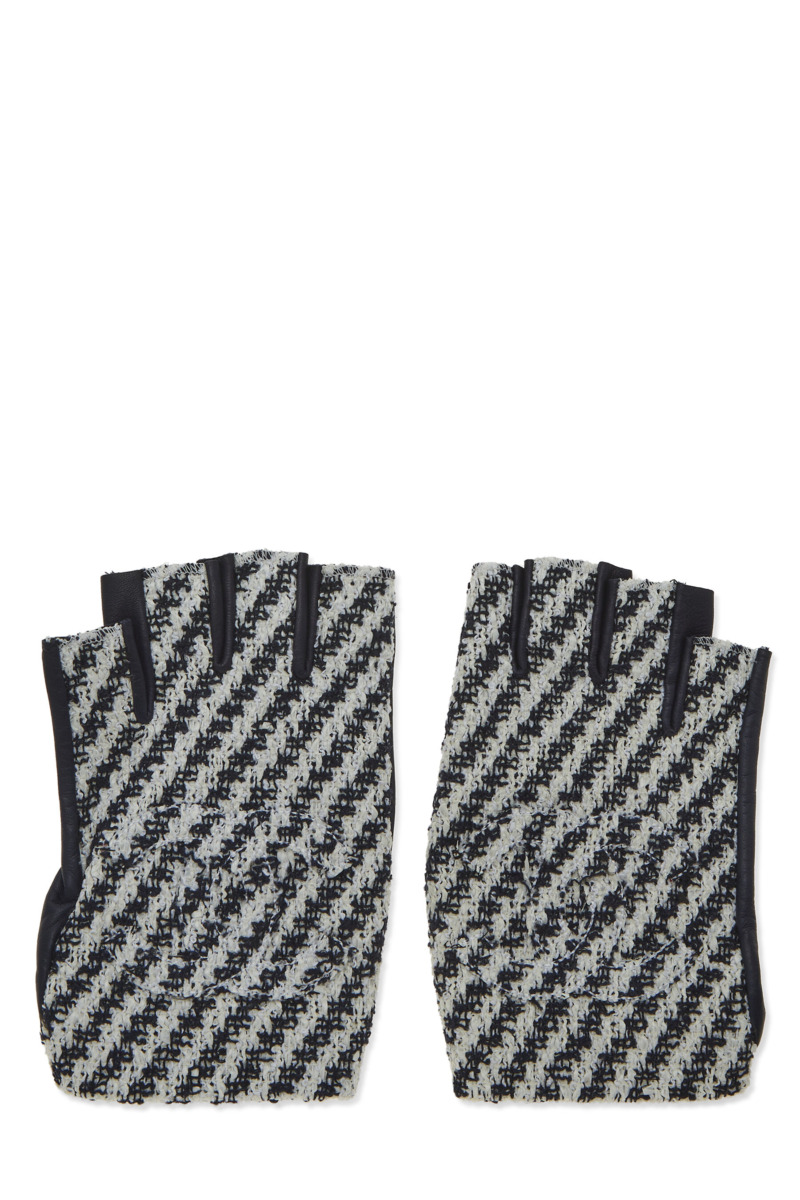 Women's Fingerless Gloves Multicolor - Chanel - WGACA GOOFASH