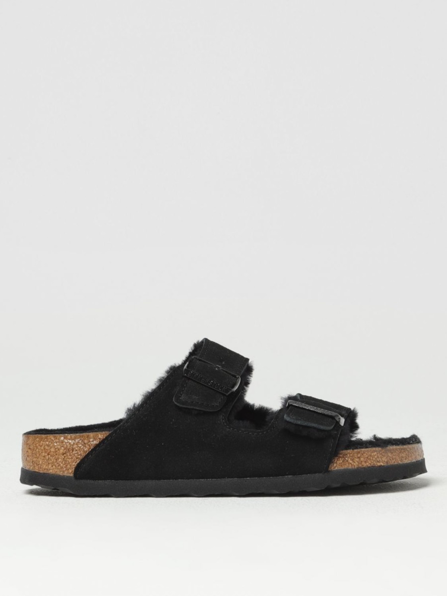 Women's Flat Sandals Black Giglio - Birkenstock GOOFASH