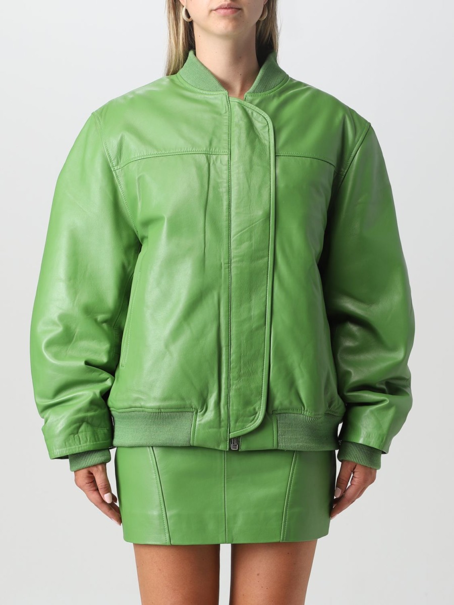 Womens Green Jacket Giglio GOOFASH