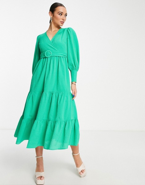 Womens Green Maxi Dress by Asos GOOFASH