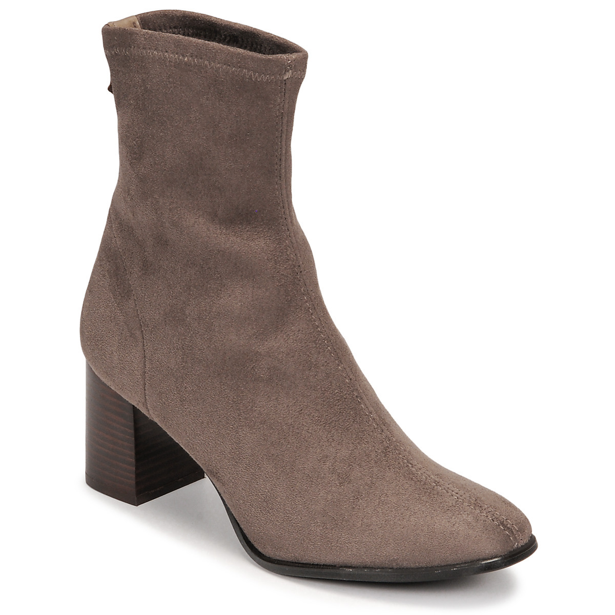 Womens Grey Ankle Boots by Spartoo GOOFASH