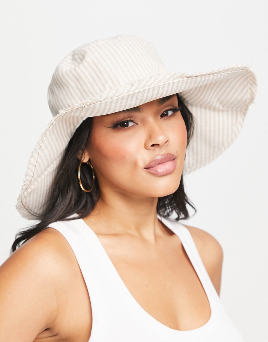 Womens Hat in Ivory at Asos GOOFASH