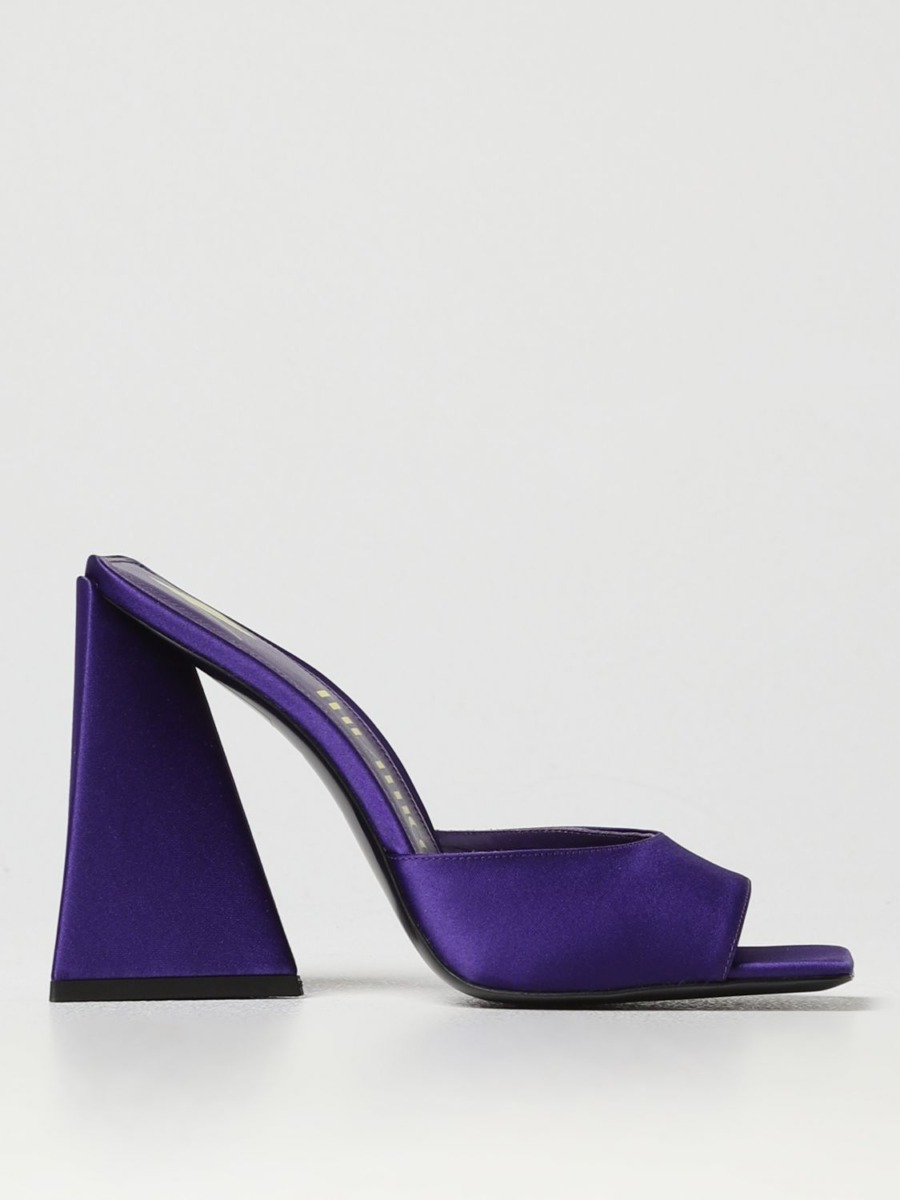 Women's Heeled Sandals Purple - Thetico - Giglio GOOFASH