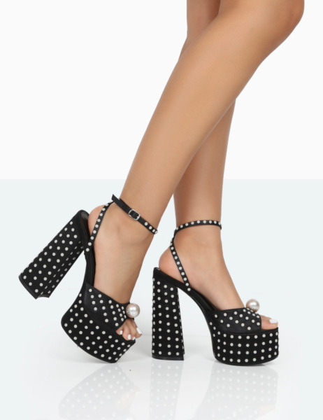 Women's High Heels Black by Public Desire GOOFASH