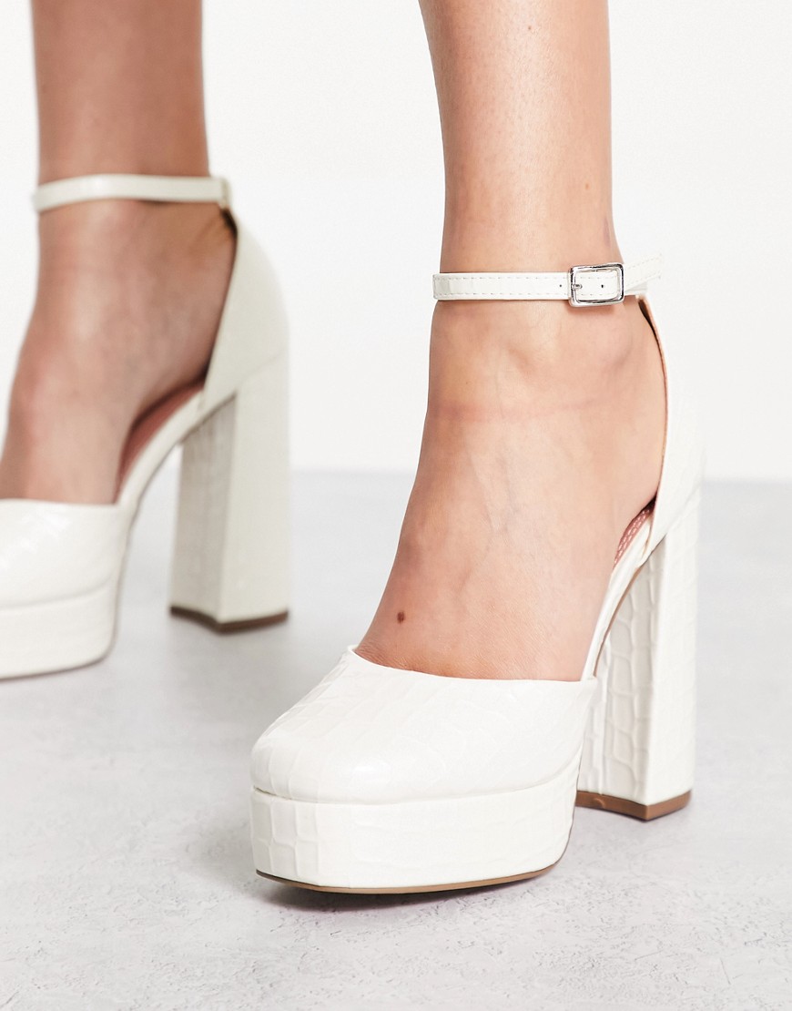 Women's High Heels White by Asos GOOFASH