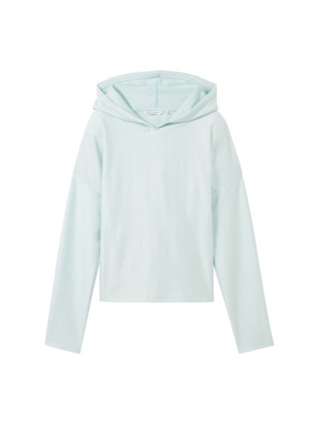 Women's Hoodie in Green by Tom Tailor GOOFASH