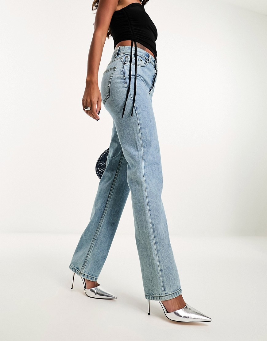 Womens Jeans in Blue at Asos GOOFASH