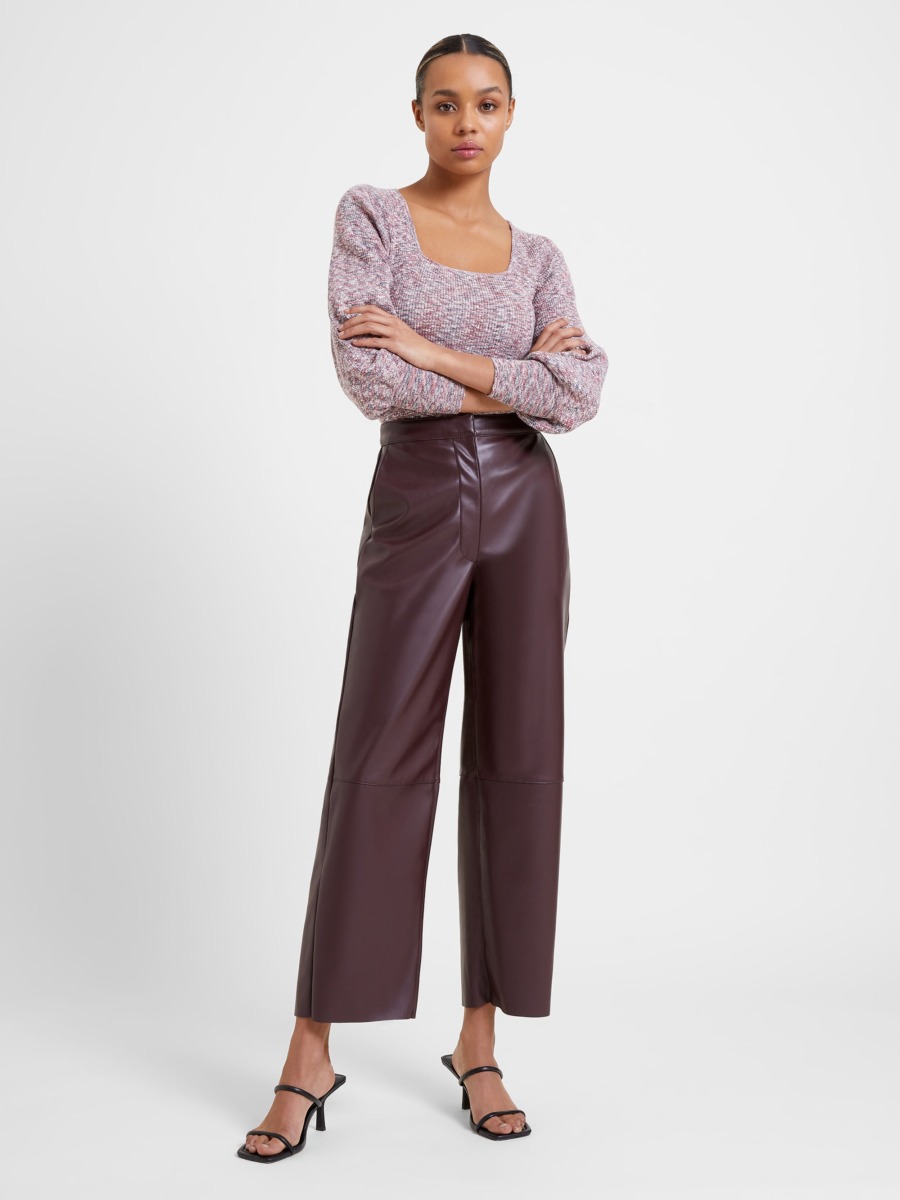 Womens Leather Trousers Brown Great Plains GOOFASH