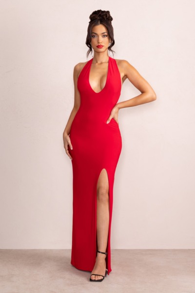 Womens Maxi Dress Red from Club L London GOOFASH