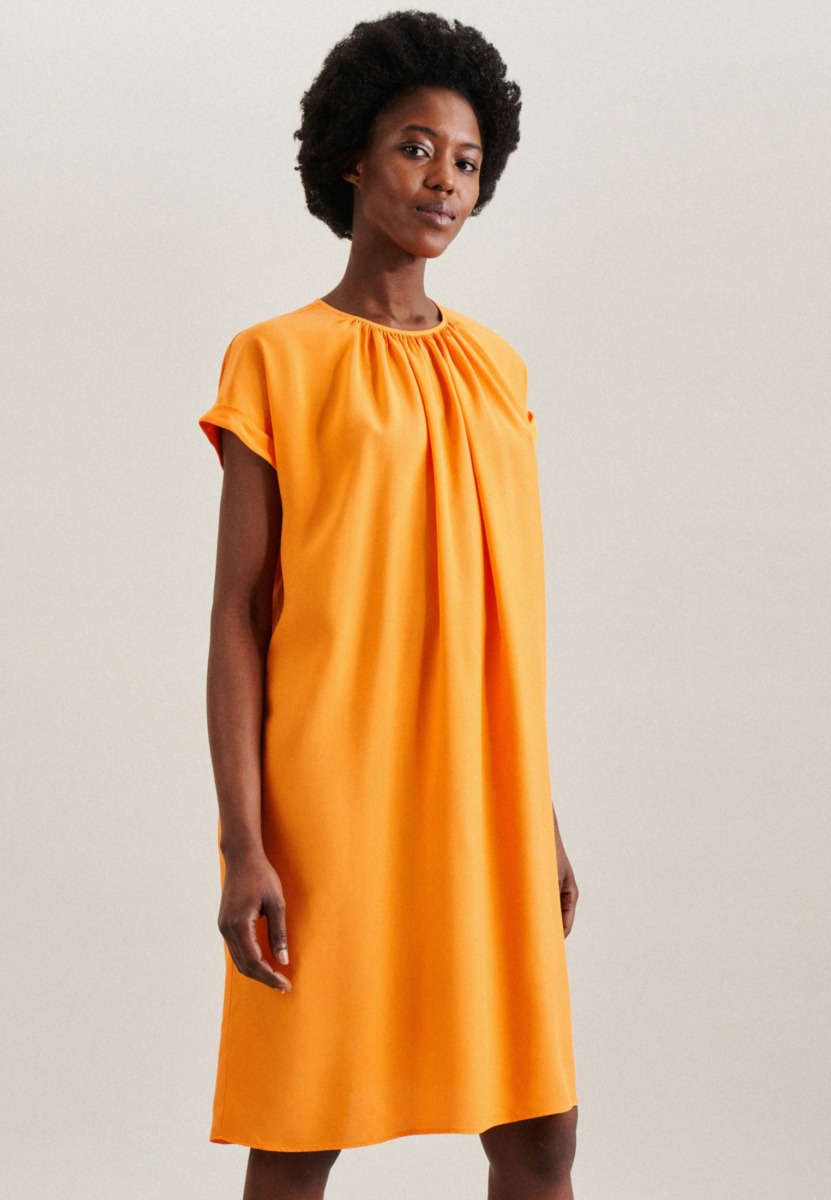 Women's Midi Dress Orange - Seidensticker GOOFASH