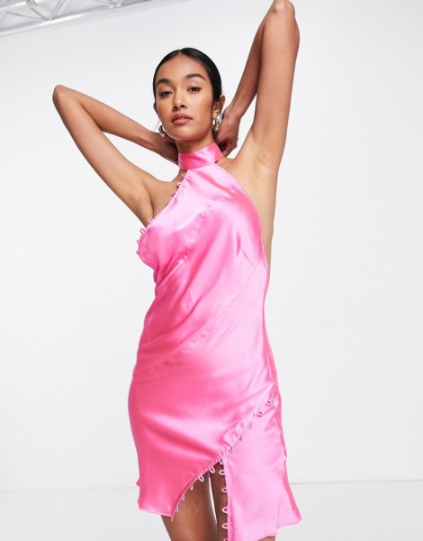 Women's Mini Dress in Pink Asos GOOFASH