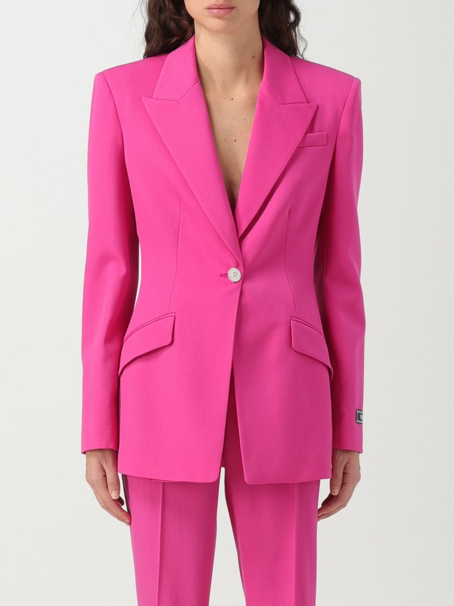 Womens Pink Blazer - Giglio - Versace GOOFASH