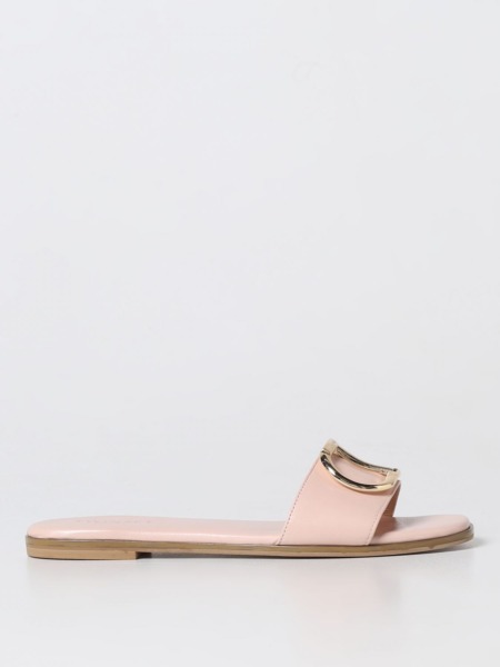 Women's Pink Flat Sandals - Giglio - Twinset GOOFASH