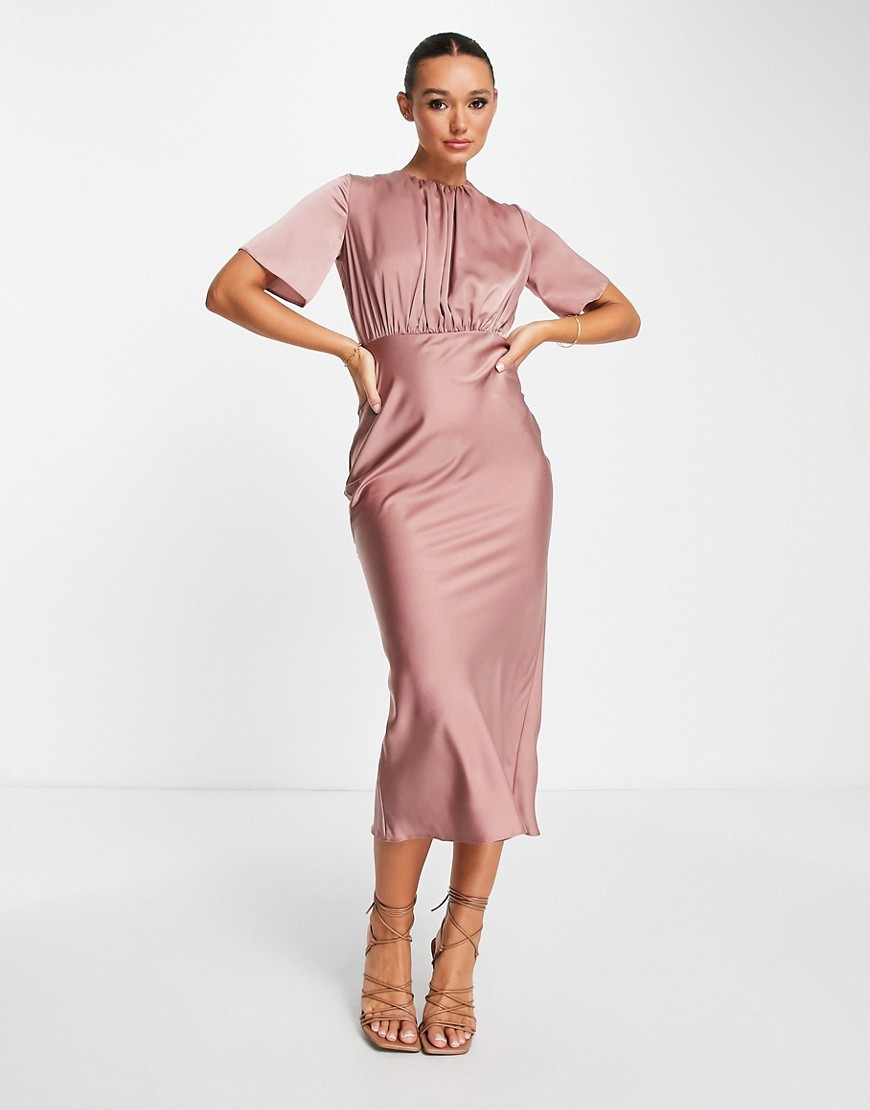 Women's Pink Maxi Dress from Asos GOOFASH