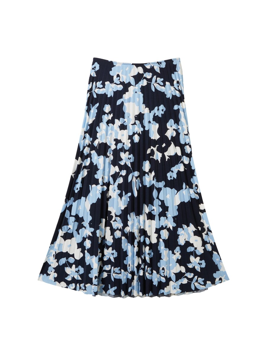 Women's Pleated Skirt Blue at Tom Tailor GOOFASH